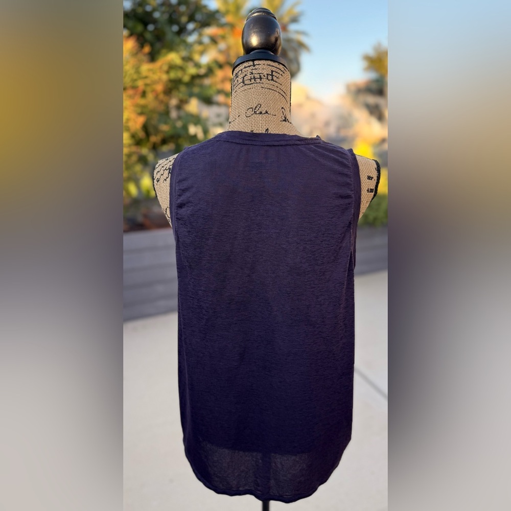 Peloton Women's Dark Purple Muscle Tee - Picture 6 of 6